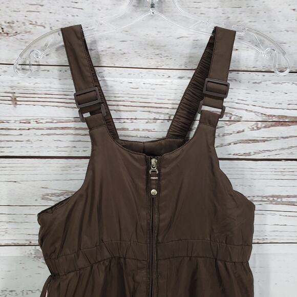 Zero Exposure Girls Brown Snow Ski Bib Overall Pants Size L 6X - Picture 2 of 16